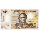 Angola Linda Cédula De 500 Escudos Fe Polímero Escassa