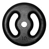 Anilha De Ferro Fundido Pintada 10 Kg Preto