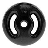 Anilha Emborrachada 10 Kg Preta