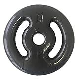 Anilha Emborrachada Vazada Ahead Sports 4kg Preta