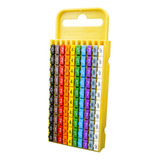 Anilha Encaixe Cabo N 0 9 Colorido 100 Pçs Hellermann Tyton