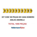 Anilha Hellermann Tyton 0 A 9 Cabo 0 5 6 0mm Amarelo