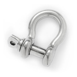 Anilha Manilha Curva balão Aço Inox Aisi 316 1 2 12mm