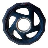 Anilha Olímpica Rubber Com 5 Furos De 1 25kg Wellness WK010