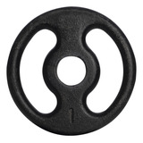Anilha Pintada De Academia 01kg Para Halteres E Barras Cor Preto
