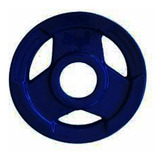 Anilha Sport Emborrachado Azul 1 Par 02kg Furo Olímpico