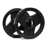 Anilha Sport Pintada 1 Par 04kg Furo Olímpica Fit Musc Cross