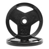 Anilha Sport Pintada 1 Par 20kg Furo Olímpica Fit Musc Cross