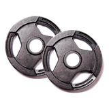 Anilha Sport Pintada 1 Par 25kg Furo Olímpica Fit Musc Cross