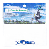 Anilhas Fechadas Marcação 5 5 Mm Calopsita Azul Escuro 10 Un