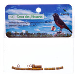 Anilhas Fechadas P Marcação 2 6 Mm Curió 20 Un Dourado