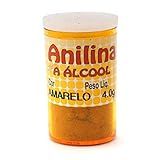 Anilina A Álcool Glitter Em Frasco De 4 Gr à 6 Gr Amarelo