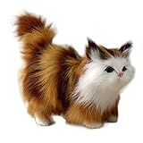 Animais Estimação Verda Gato Realista Pequenos Animais Pelúcia Decoração Animais Pelúcia Para Seu Quarto Decoração Mesa Design Minimalista Companheiro Interativo