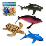 Animal Brinquedo Tubarao Golfinho Planta Oceano Mar Peixe