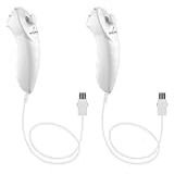Ankey 2 Pacotes De Substituição Para Controle Remoto Nunchuck Para Console Nintendo Nunchuk Wii U Branco