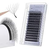 ANNAFRIS 8D Pré-Fabricados Em Formato De Leque- Extensões Cílios W- 0-07 D Curvatura- 9-13 Mm Volume Misto- Postiços Autoajustáveis- Suprimentos Maquiagem Para Uso Profissional -0-07 D- Misto-