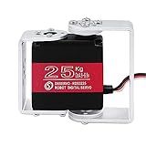 ANNIMOS 25KG Robot Servo Motor High Torque Full Metal Gear Digital Steering Servos With Mount Brackets