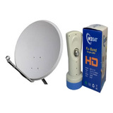 Antena 60cm Ku C Lnb Simples Universal sem Logo 