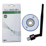 Antena Adaptador Wifi Conector Usb 2 4 Ghz