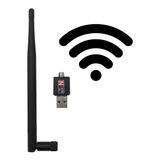 Antena Adaptador Wireless Wi fi Usb 2 0 600 Mbps Usb S Fio