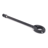 Antena Aparador Corta Linha Pipa Moto Preta Guidão Inox