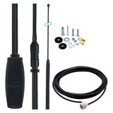 Antena Bobinada Radio Px Black Viuva Negra Cabo 5 5 Metros