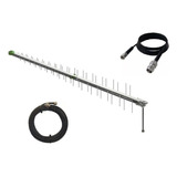 Antena Celular Fullband Cabo 10m Tnc Adaptador Modem 4g