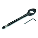 Antena Corta Linha Pipa Guidão Motoboy 7 Estágios Preta Inox