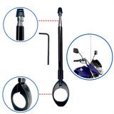 Antena Corta Pipa Moto Retrátil Anti Cerol Aço Inox Guidão