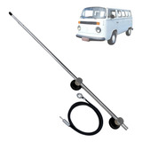 Antena Cromada Telescópica Kombi Caminhão Fusca 4 Estágios