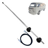 Antena Cromada Telescópica Kombi Caminhão Fusca 4 Estágios