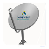 Antena De Chapa Vivensis Banda Ku Parabólica Offset 60cm