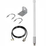Antena De Gateway LoRa à Prova D água De Longo Alcance Celular De Longo Alcance LoRa Antena Omnidirecional De Fibra De Vidro LoRaWan 915MHz Com Cabo De 5 M Para Hotspot De Hélio RAK HNT Finestra Miner