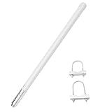 Antena De Rádio Móvel De Fibra De Vidro De Banda Dupla Antena Base UHF VHF 144 430mhz Conector So239 De 15 7 Polegadas Para Dispositivo De Rádio Amador Repetidor Móvel Transceptor Móvel Com Suporte