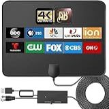 Antena De TV Antena De TV Interna Antena De TV HD Para Smart TV E TV Antiga Antena De TV Para Canais Locais Suporta 4K 1080p Com Antena Amplificador De Sinal TV Digital HD Interno Cabo Coaxial