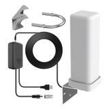 Antena De Tv Digital Interna Com Sinal Aéreo 1080p 4k Amplif