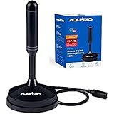 Antena De TV Digital Interna Hdtv 4K Vhf Uhf Fm Aquário Dtv 100