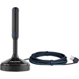Antena Digital Com Cabo 2 5m Vhf uhf fm hdtv Dtv 100 Aquário