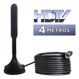 Antena Digital Hdtv Interna externa 3 5 Dbi Com Cabo 5 Mts