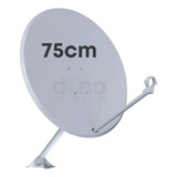 Antena Digital Parabólica Offset Chapa 75cm