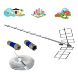 Antena Externa Digital 4k Yagi Prohd 1118 10 Mt Cabo