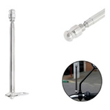 Antena Inox Corta Linha Pipa Moto Fixação Retrovisor Cromada