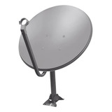 Antena Ku 60cm Para Sky Oi E Claro Tv 12m Cabo Lnb Simples