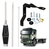 Antena Mini Px Inox 1 40m Alongador 60cm Volvo Vm Parafusos