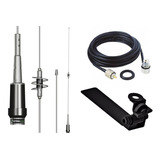 Antena Móvel Dual Band 86cm Ap0191 Suporte Caminhonete S10 Hilux Ranger Strada L200 Saveiro Montana Cabo 5 5 Metros