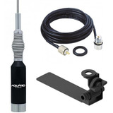 Antena Móvel Px Mola Na Base 1 23 Metros Aço Inox B 2080 Suporte Caminhonete Picape M 650 Cabo 5 5 Metros M 802k Aquário