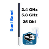 Antena Omni 25dbi 2 4ghz Profissional Wireless Longo Alcance