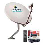 Antena Parabólica Digital Com Recepitor Bedin Sat Hd Full Hd