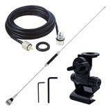 Antena Px B 2050 Carro Cabo 5 5m Suporte Porta Malas Aquário