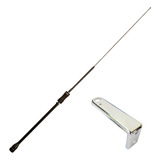 Antena Px Viuva Negra 1 08m Suporte L 16cm Caminhão Trator